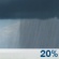 Tuesday: A 20 percent chance of showers.  Partly sunny, with a high near 62.