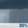 Saturday: A 30 percent chance of showers.  Partly sunny, with a high near 61.