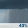 Sunday: A slight chance of rain, then a chance of showers and thunderstorms after 11am.  Partly sunny, with a high near 67. Calm wind becoming west southwest around 5 mph in the afternoon.  Chance of precipitation is 40%.