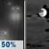 Thursday Night: A 50 percent chance of rain before 11pm.  Mostly cloudy, with a low around 49. Calm wind. 